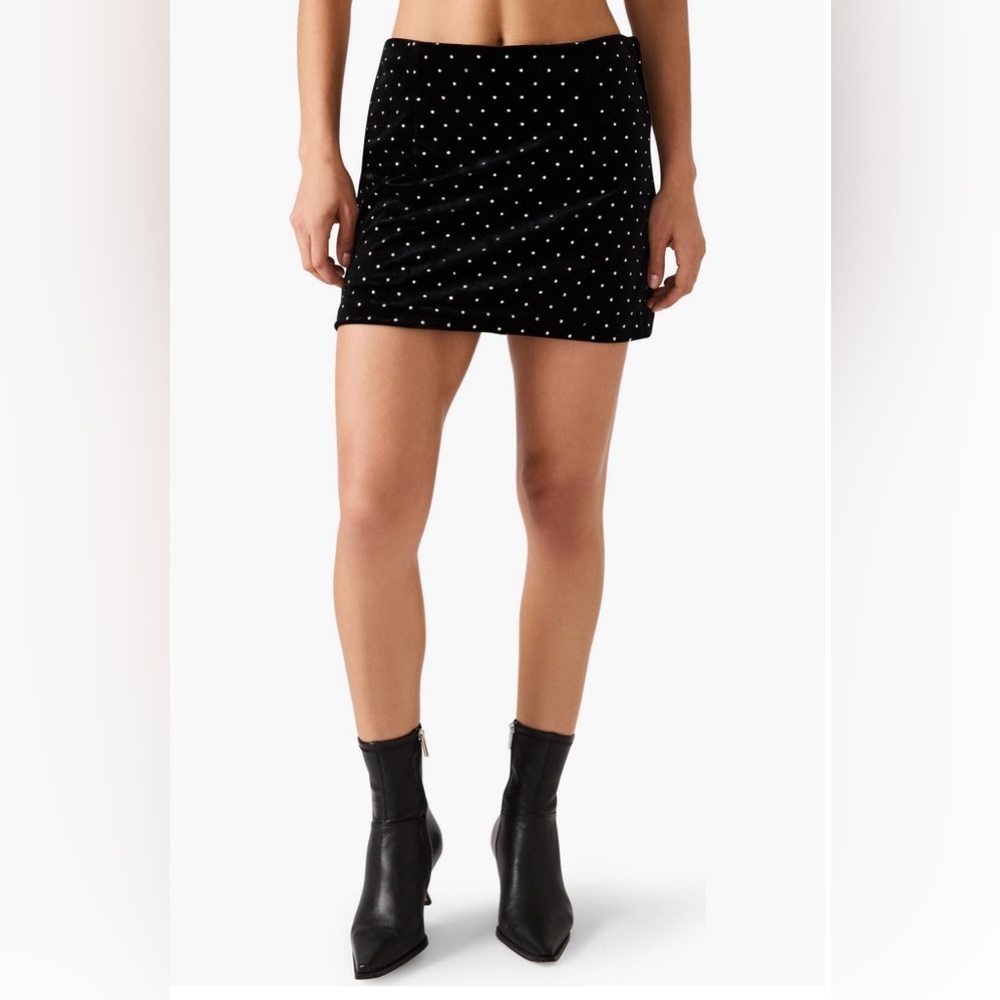 NWT Revolve Cindi Velvet Mini Skirt